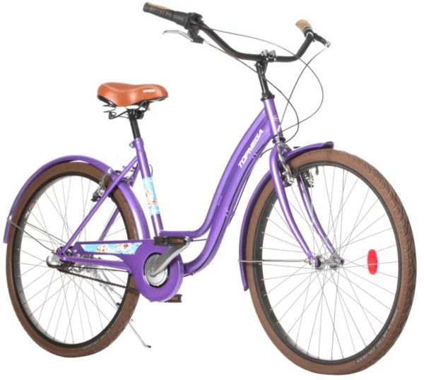 Bicicleta Ladies Topmega Flower Violeta R26 - (02)