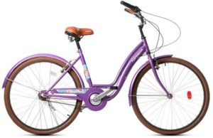 Bicicleta Ladies Topmega Flower Violeta R26 - Perfil