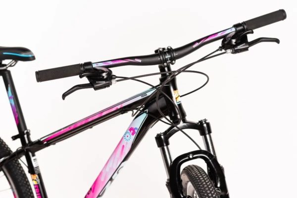 Bicicleta Venzo Frida para Dama R29 21vel negro-rosa (03)