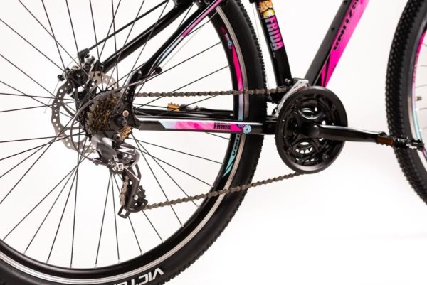 Bicicleta Venzo Frida para Dama R29 21vel negro-rosa (05)