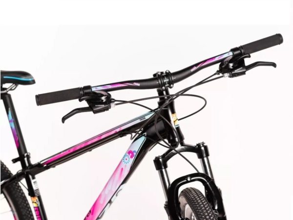 Bicicleta Venzo Frida para Dama R29 21vel negro-rosa
