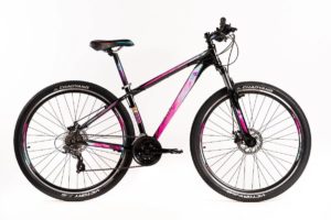 Bicicleta Venzo Frida para Dama R29 21vel negro-rosa (Perfil)